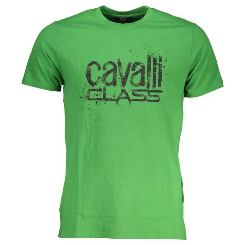 Cavalli Class Green Cotton T-Shirt, theFeinheit