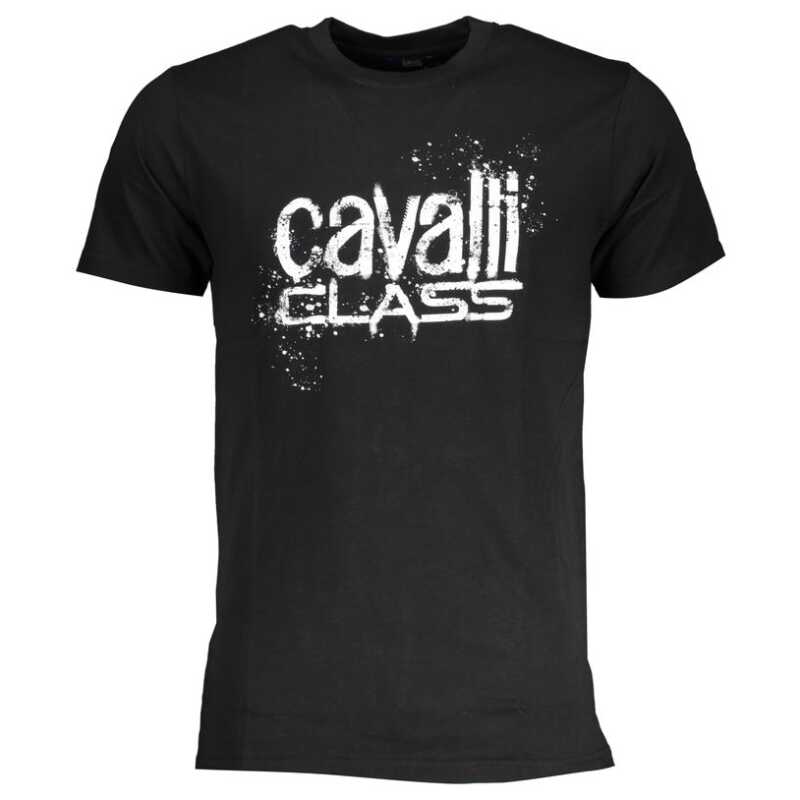Cavalli Class Black Cotton T-Shirt, theFeinheit