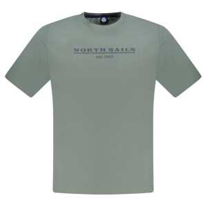 North Sails Green Cotton Men T-Shirt