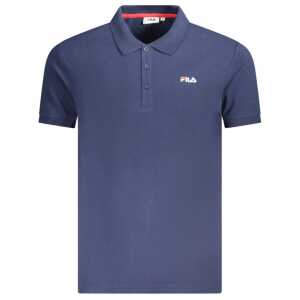 Fila Blue Cotton Men Polo Shirt