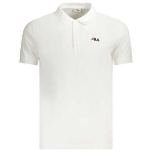 Fila White Cotton Men Polo Shirt