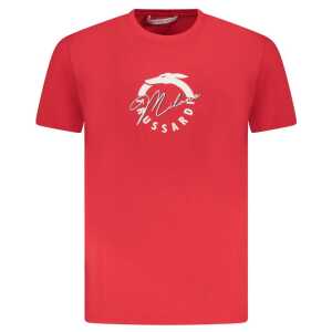 Trussardi Red Cotton Men T-Shirt