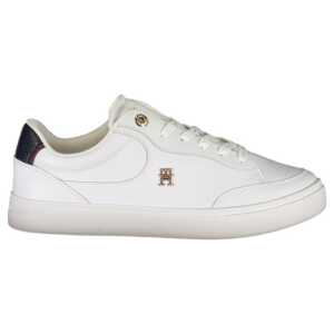 Tommy Hilfiger White Leather Women Sneaker