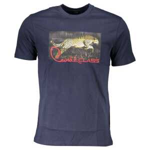 Cavalli Class Blue Cotton T-Shirt