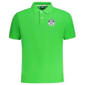 North Sails Green Cotton Men Polo Shirt