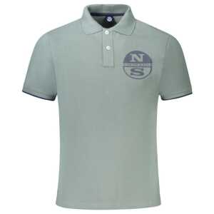 North Sails Green Cotton Men Polo Shirt
