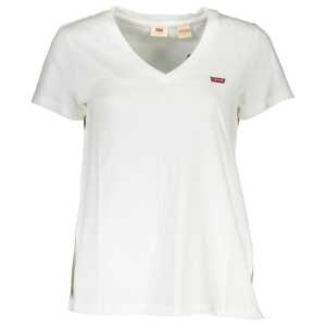 Levi's White Cotton Women T-Shirt