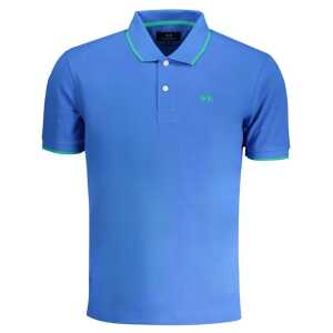 La Martina Blue Cotton Polo Shirt