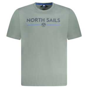North Sails Green Cotton Men T-Shirt
