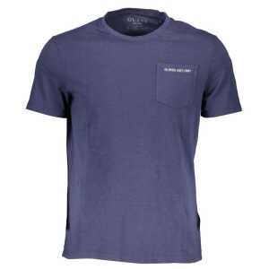 Guess Jeans Blue Cotton Men T-Shirt