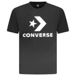 Converse Black Cotton Men T-Shirt