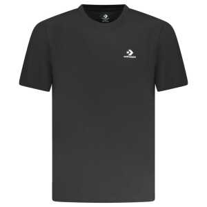 Converse Black Cotton Men T-Shirt