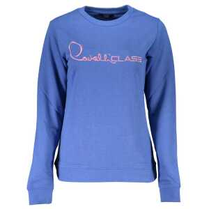 Cavalli Class Blue Cotton Sweater
