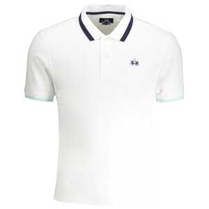 La Martina White Cotton Polo Shirt