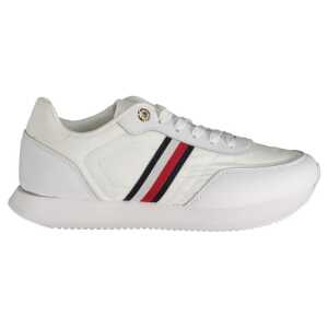 Tommy Hilfiger White Polyester Sneaker