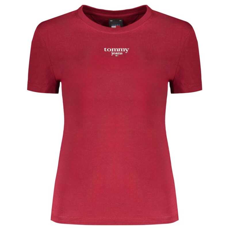 Tommy Hilfiger Red Cotton Tops &amp; T-Shirt, theFeinheit