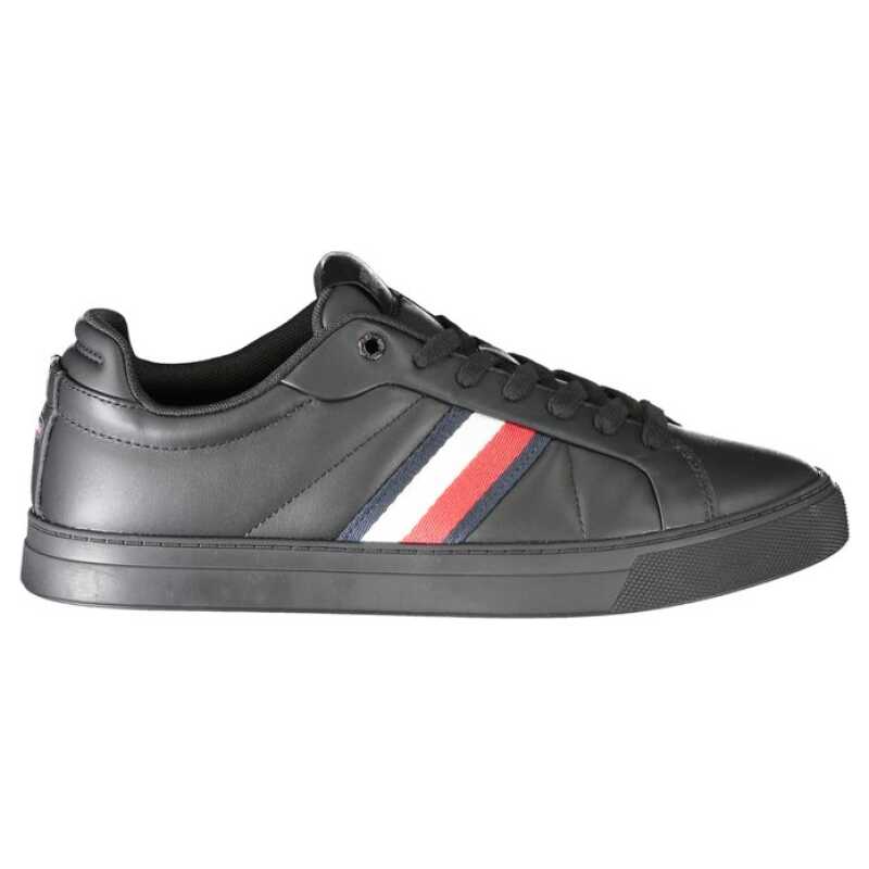 Tommy Hilfiger Black Leather Men Sneaker, theFeinheit