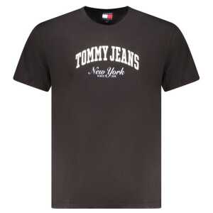 Tommy Hilfiger Black Cotton Men T-Shirt
