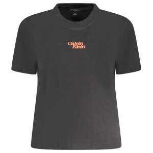 Calvin Klein Black Cotton Women T-Shirt