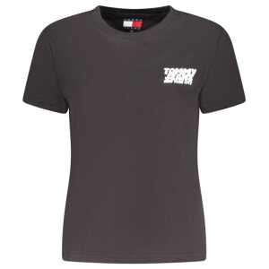 Tommy Hilfiger Black Cotton Women T-Shirt