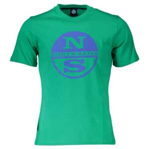 North Sails Green Cotton Men T-Shirt