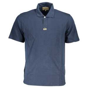 La Martina Classic Short-Sleeved Blue Polo
