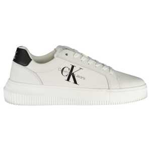 Calvin Klein Eco-Chic White Sneakers with Contrast Details