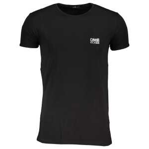 Cavalli Class Black Cotton T-Shirt