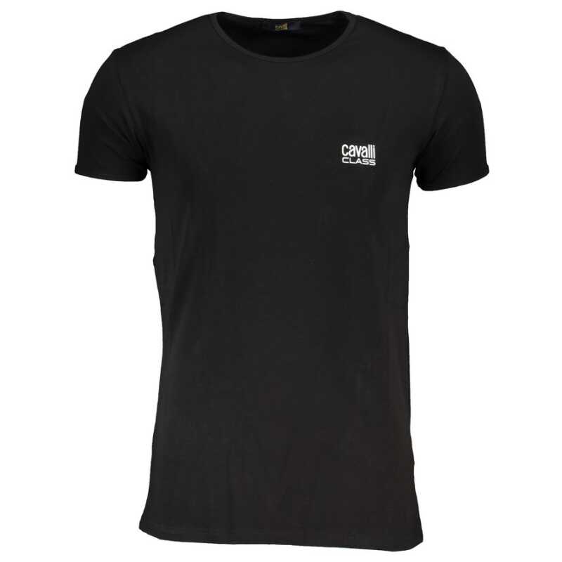 Cavalli Class Black Cotton T-Shirt, theFeinheit