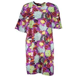 Cavalli Class Purple Cotton Dress