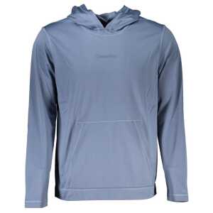 Calvin Klein Elegant Blue Hooded Sweatshirt - Men's Sports Chic