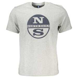 North Sails Brown Cotton Men T-Shirt