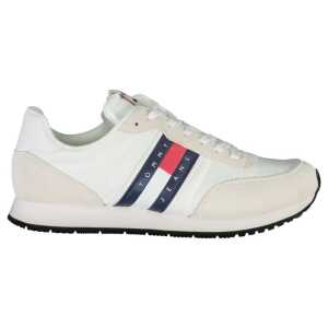 Tommy Hilfiger Sleek White Sneakers with Contrasting Details