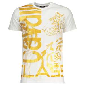Cavalli Class White Cotton T-Shirt