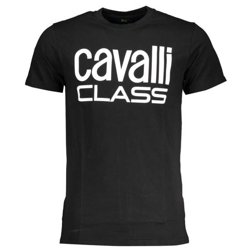 Cavalli Class Black Cotton T-Shirt, theFeinheit