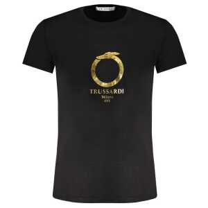 Trussardi Black Cotton T-Shirt