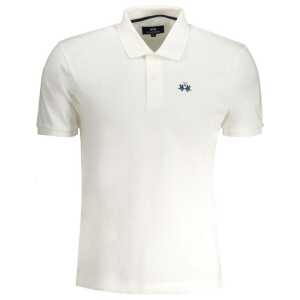 La Martina White Cotton Polo Shirt