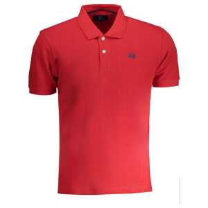 La Martina Red Cotton Polo Shirt
