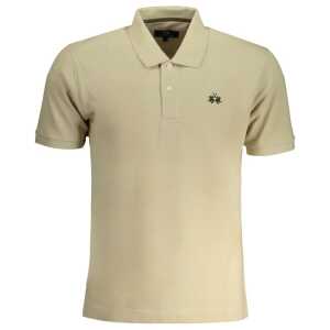 La Martina Beige Cotton Polo Shirt