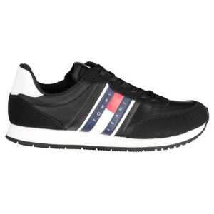Tommy Hilfiger Black Polyester Sneaker