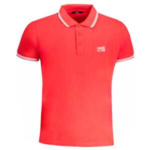 Cavalli Class Red Cotton Polo Shirt