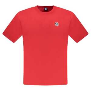 North Sails Red Cotton Men T-Shirt