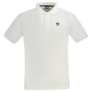 North Sails White Cotton Men Polo Shirt