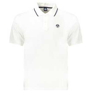 North Sails White Cotton Men Polo Shirt