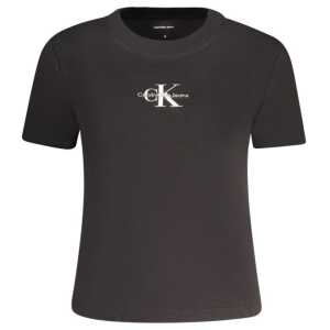 Calvin Klein Black Cotton Women T-Shirt