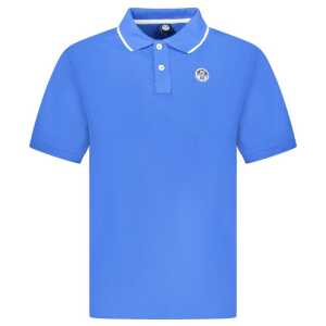 North Sails Blue Cotton Men Polo Shirt