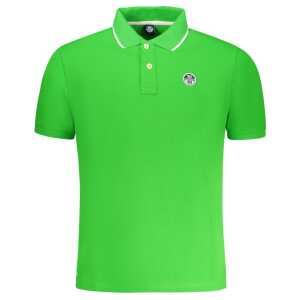 North Sails Green Cotton Men Polo Shirt