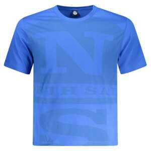 North Sails Blue Cotton Men T-Shirt