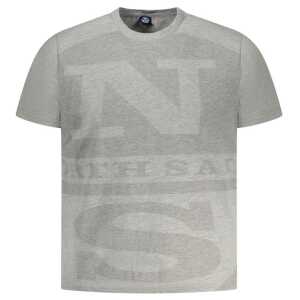 North Sails Brown Cotton Men T-Shirt