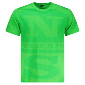 North Sails Green Cotton Men T-Shirt